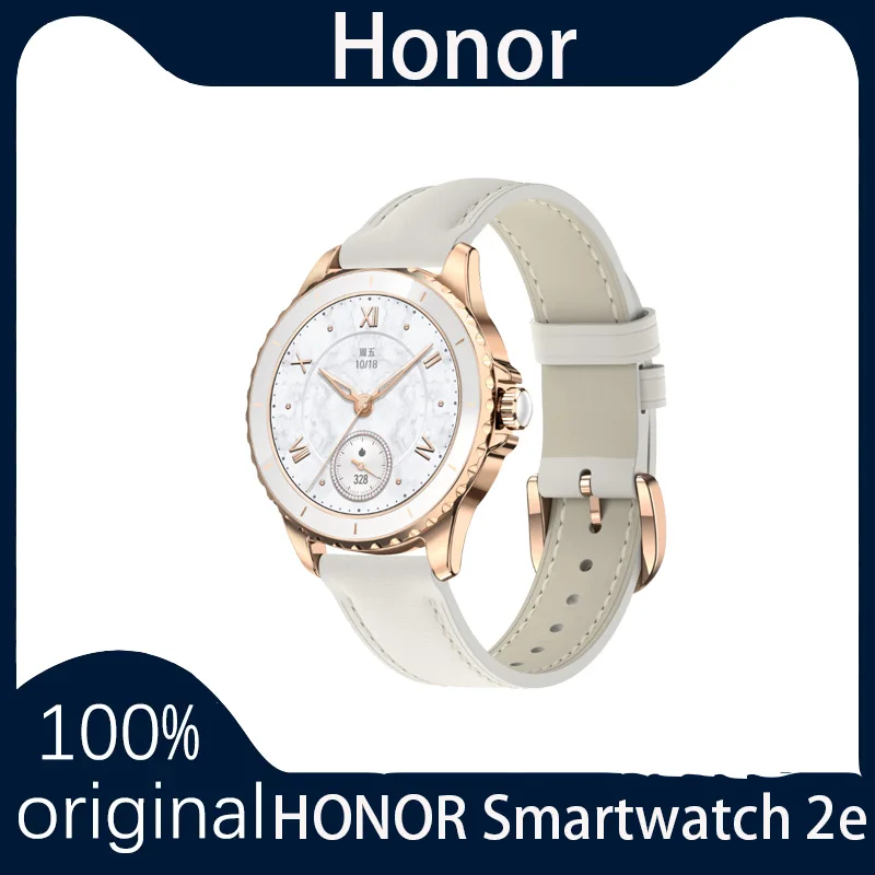 Оригинальные умные часы HONOR ROSSINI 2e, классический дизайн, 12-дневный AMOLED-дисплей с длительным сроком службы, оповещения о вызове/Msg, кожаный ремешок наппа