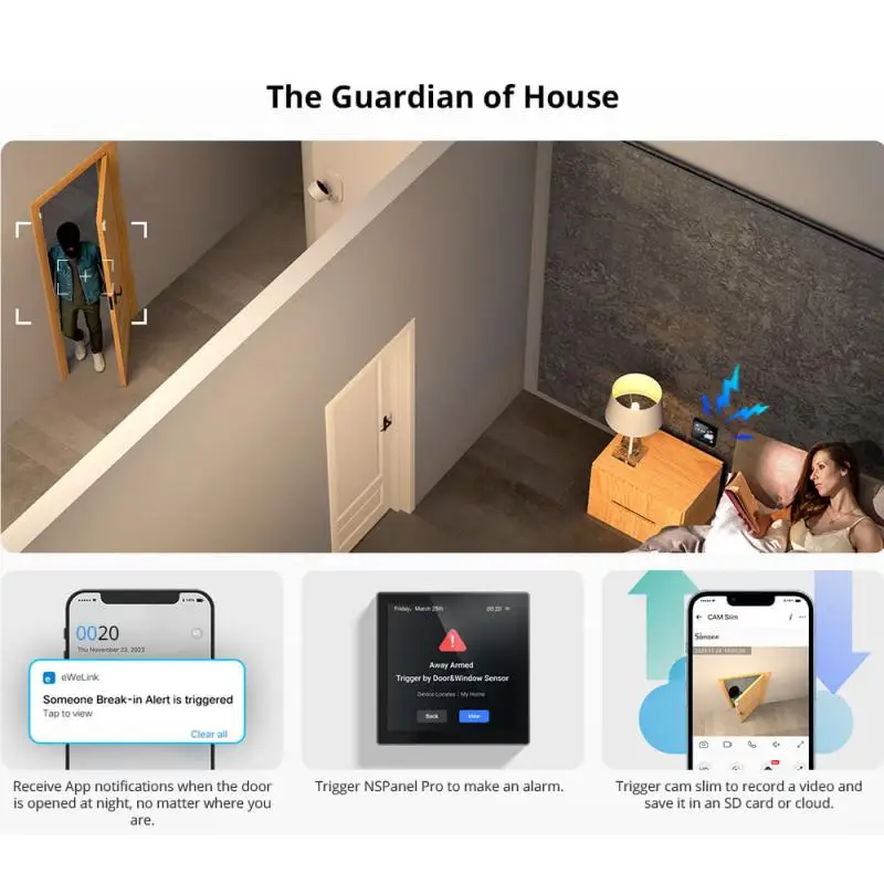 SONOFF SNZB-04P زيجبي نافذة الباب الاستشعار المحلية الذكية المشهد الربط العبث تنبيه أمن الوطن أليكسا جوجل مساعد المنزل أليس