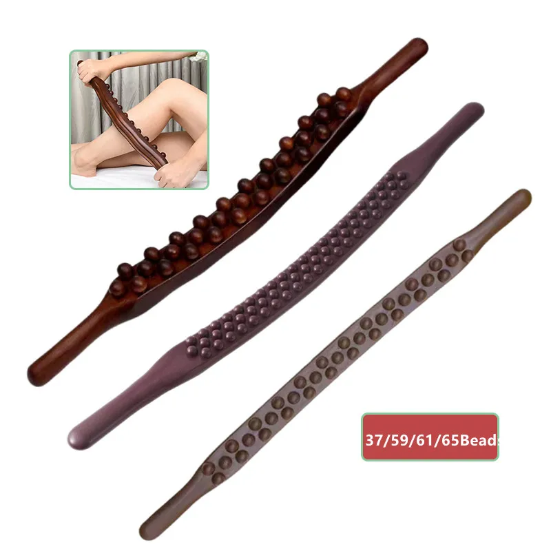 

37/59/61/65 Beads Rolling Three Rows Pin Whole Body Universal Back Needle Massage Guasha Bloodline Dredging Relax Therapy Tool