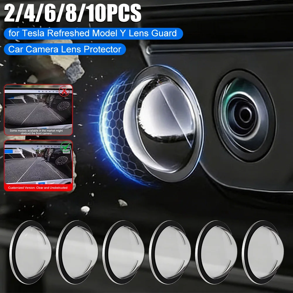 

Car Camera Lens Protector for Tesla Refreshed Model Y Car Backup Camera Protective Sticker Anti-Scratch Easy Installation
