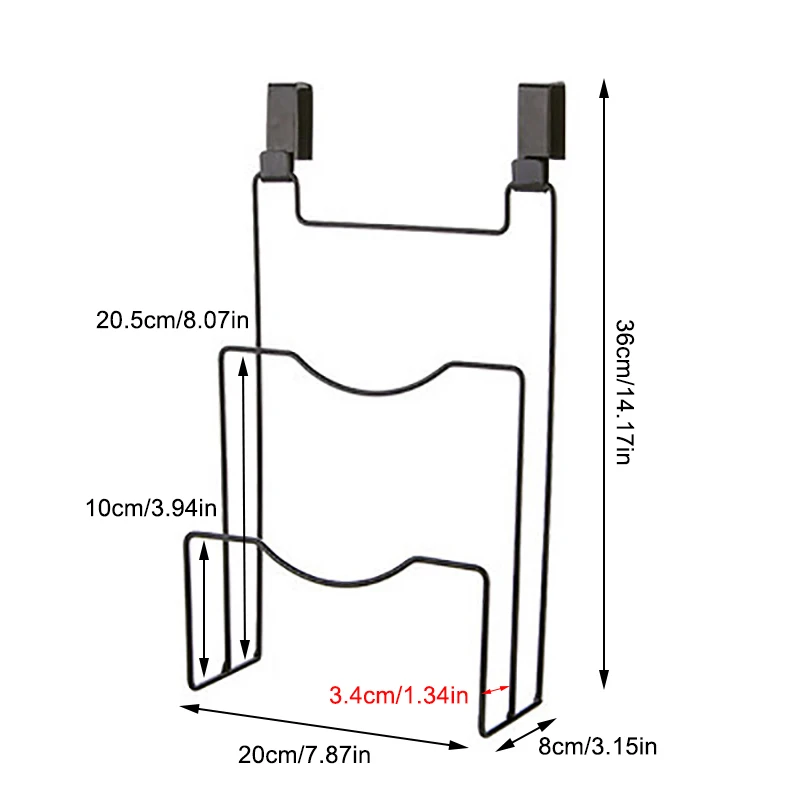 Wiszący stojak na pokrywki do garnków do drzwi szafki Deska do krojenia Półka do przechowywania Organizer kuchenny Pokrywa patelni Półka Wieszak na