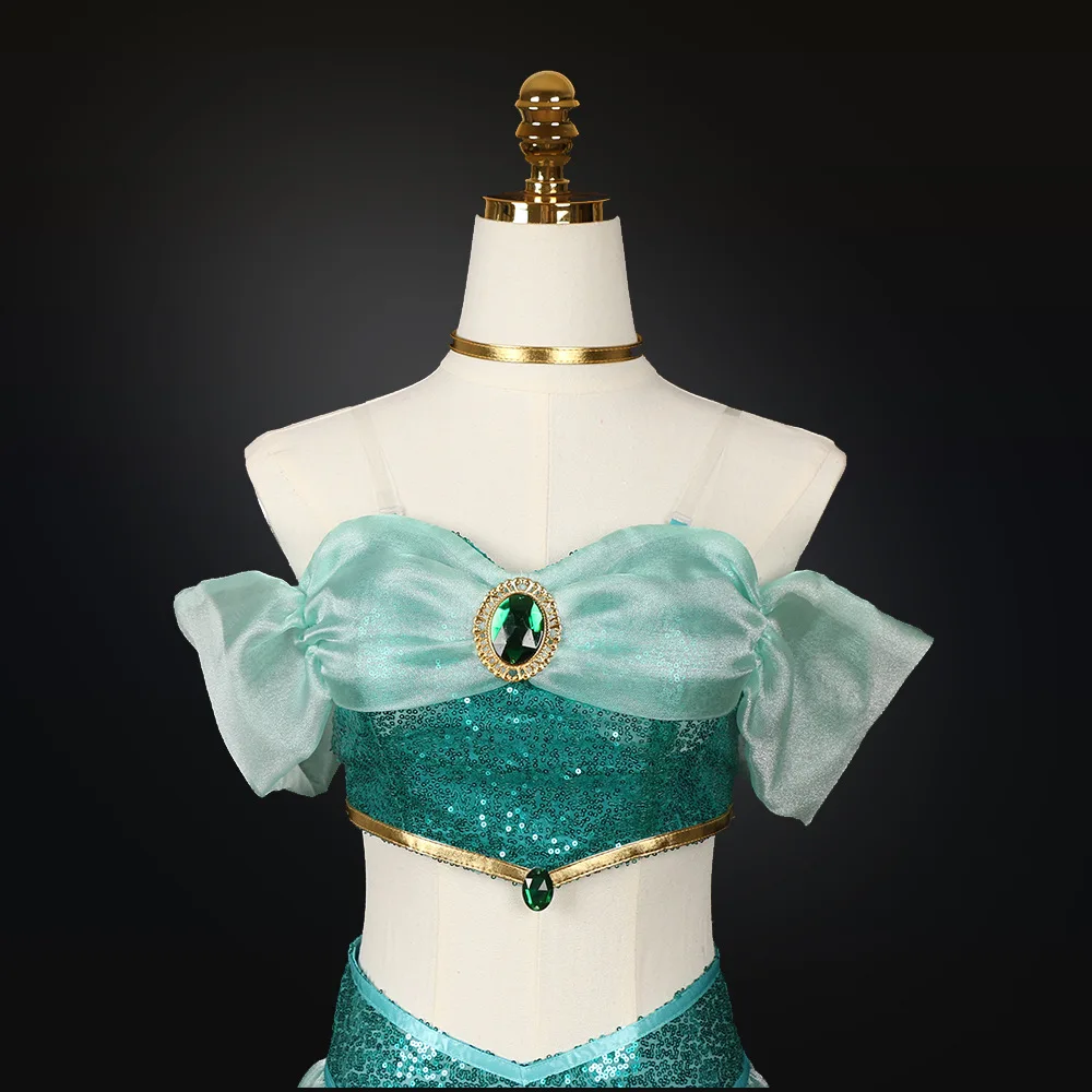 Cosplay Costumes, Adult Performance Costumes, Christmas Ladies' Birthday Parties, Carnival Jasmine Princess Dresses view 5