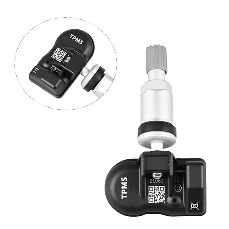 4Pcs Programming MX Sensor TPMS Tire Pressure Monitor Sensor 315MHZ 433MHZ Universal 2 in 1 Repair Tool for-Autel Silver