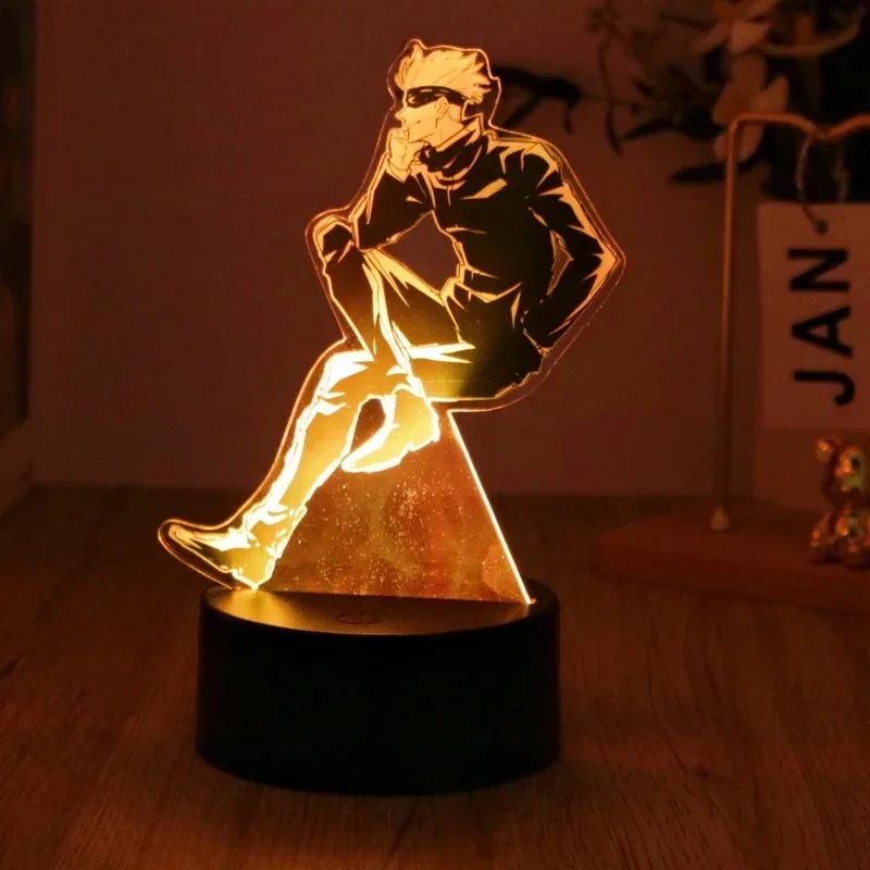 Anime Figures 3D Lamp Led Night Lights Jujutsu Kaisen Acrylic RGB Smart Touch 7Colors Gadget Light For Bedroom Decoration Gifts