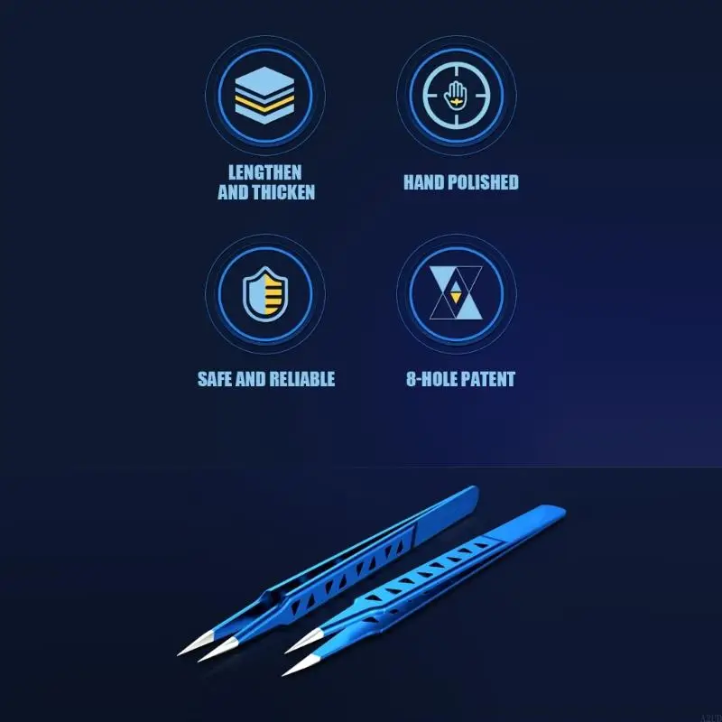 A2UD Multiuse Alloy Steel Pweezers с 8 лунками отличная сцепление для профессионального использования