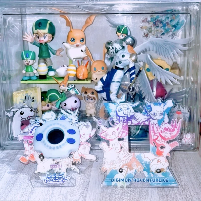 

Digimon 25th Anniversary Color Screen D-3 Digivice with Acrylic Display Stand And Protective Case Anime Figure Collectible Toy