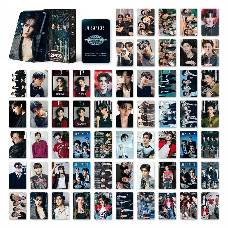 92Pcs/Set Thai Boyband JASP.ER Laser Lomo Card Joong Aou Santa