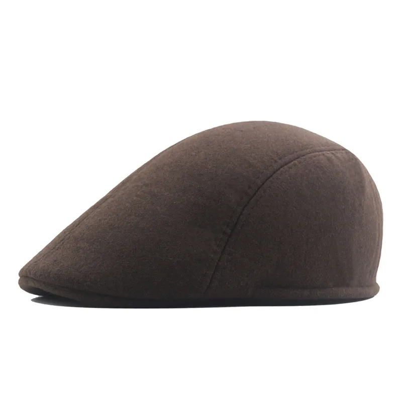 

Men's Flat Cap Gatsby Newsboy Lvy Irish Hats Driving Cabbie Hunting Berets Wool Blend