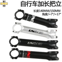 UNO-extensor de manillar elevador de vástago largo CNC para mesa de bicicleta de montaña, 7/17 grados, 140/150mm, potencia para piezas de bicicleta