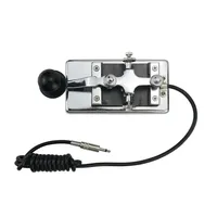 K4 Manual Telegraph Key Morse CW Communication Shortwave Radio Practice Device Metal Tool  Accessories