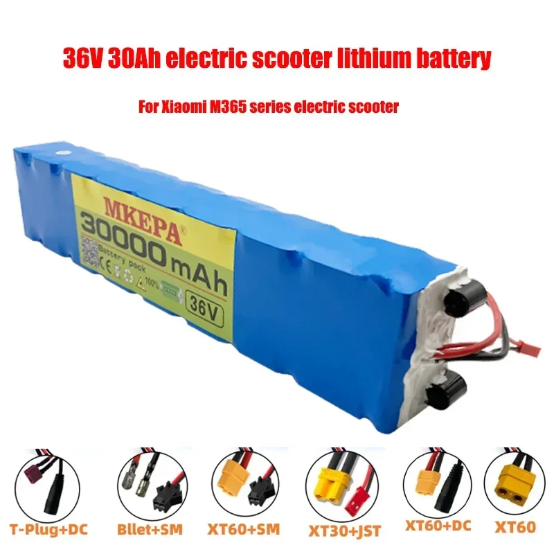 

36V Lithium power Battery pack, 30ah,10s3p,Connector,BMS,for Xiaomi M365 1S Mijia pro 180W-350W electrical machinery accessorie