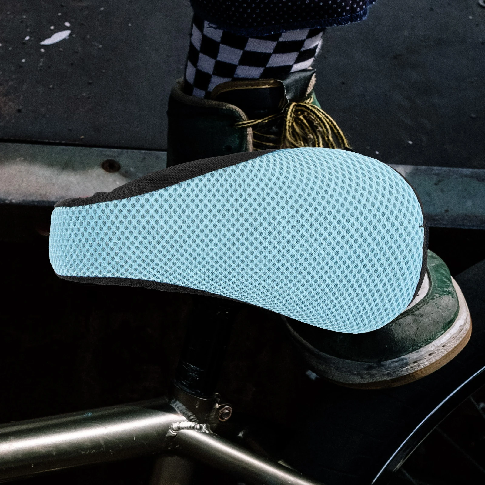 

4Pcs Bike Cushion Seat Cover Anti-Slip Comfortable Breathable Bike Saddle Pad Replacement for Road Mountain Folding Bikes