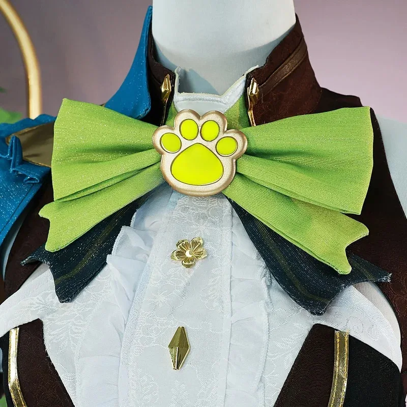 CyGenshin Impact Kirara Kostum Cosplay Wig Phantom Boots Seragam Topi Ekor Legging Inazuma Pakaian Pesta Halloween untuk Wanita Fashi