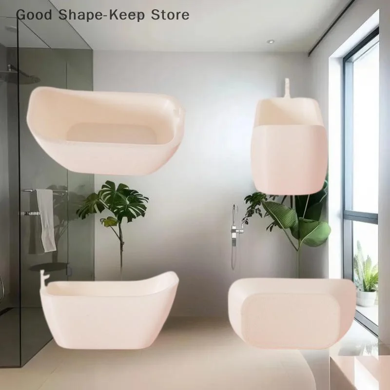 1/12 인형 집 미니어처 시뮬레이션 욕조 트레이 모델 인형 집 욕실 가구 장식 인형 집 놀이 장난감