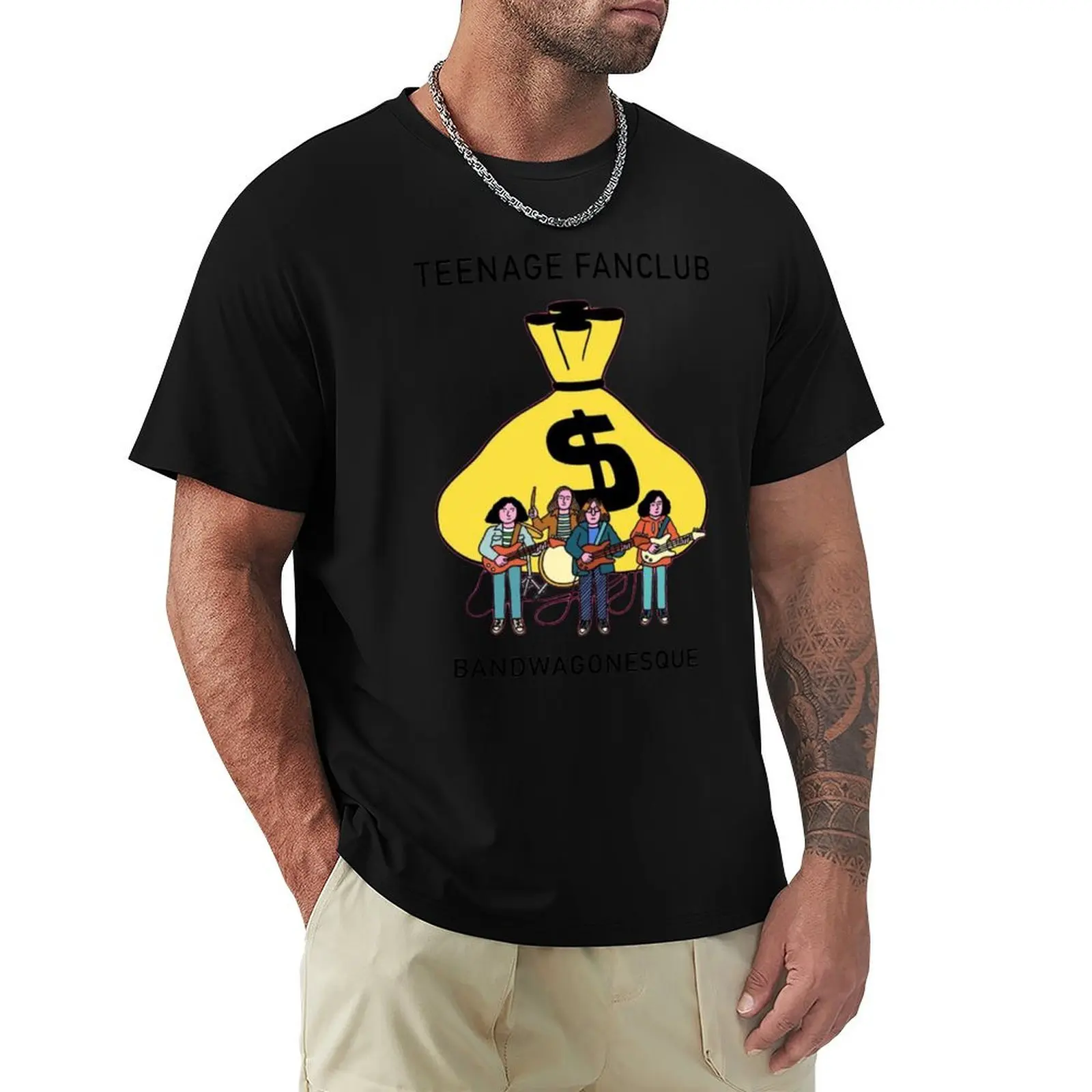 

Teenage Fanclub T-Shirt Work Daily Short Sleeve Top