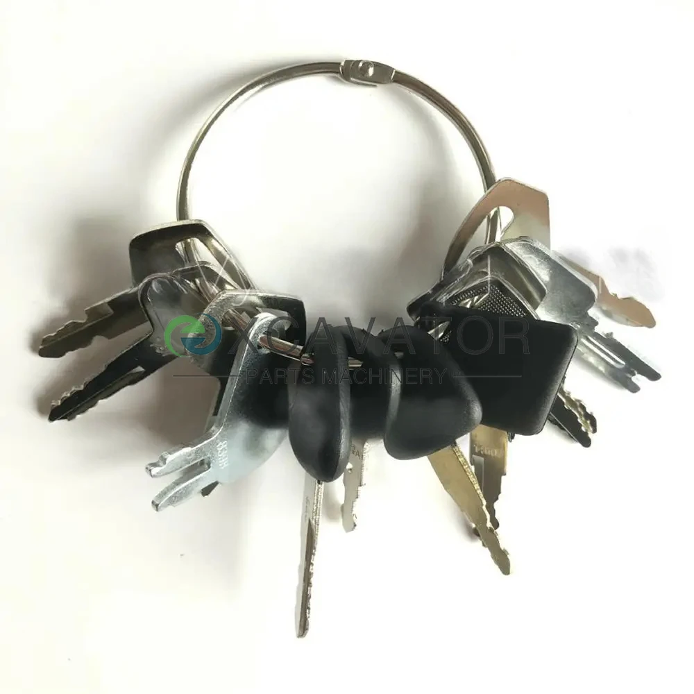 

Набор ключей зажигания для тяжелого оборудования, 12 шт., для чехла Caterpillar JCB Hitachi Komatsu Kobelco Kubota Takeuchi