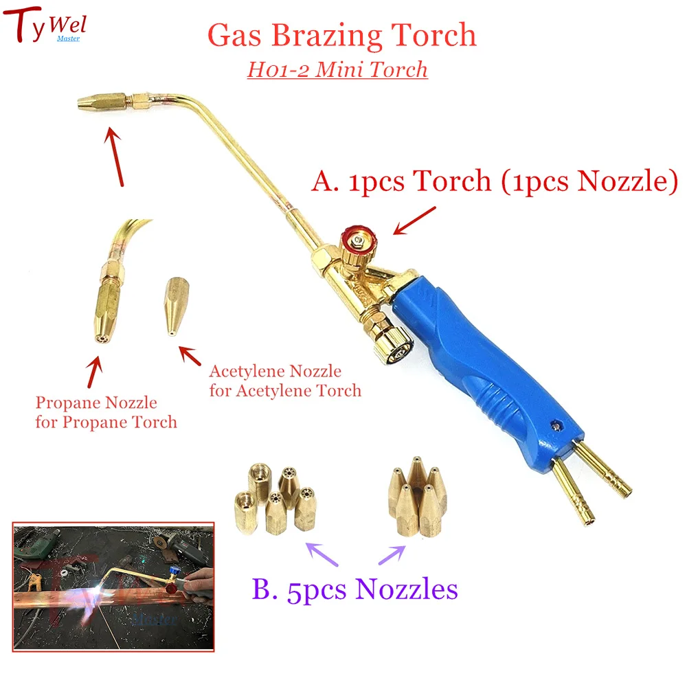 mini gas brazing torch oxigenio gas propano carvao natural glp para solda braze solda aco cobre aluminio prata h012 01