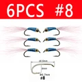 6 piezas talla 8