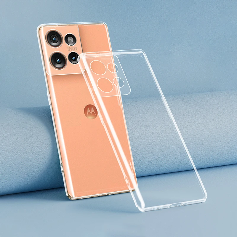 Grundlegende, klare TPU-Handyhülle für Motorola Moto Edge 50 Pro Neo 50 Pro 50 Neo 5G, einfache weiche Silikon-Rückseite, Original Funda
