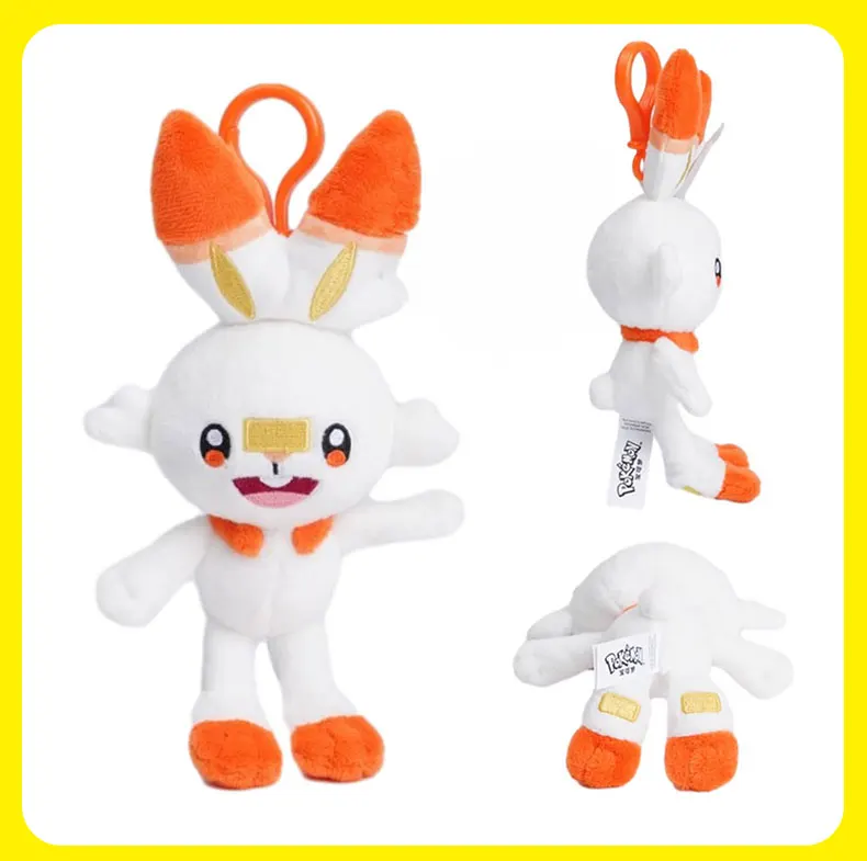 Pokemon Pikachu Mew Squirtle Eevee Charm ander Kawaii Plüsch tier Anhänger Stofftiere Rucksack Anhänger Schlüssel ring kleine Puppe Geschenk – Detail 19