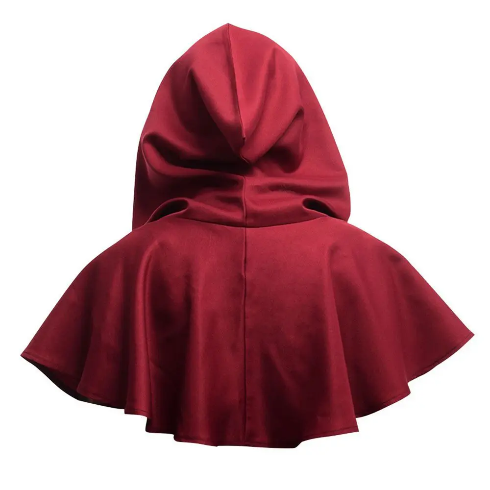 

Child Fancy Party Adult Unisex Halloween Costumes Wizard Witch Hooded Cape Hooded Cloak Party Coat Short Cloak