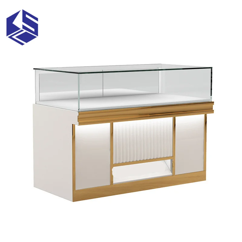 Custom.عرض متجر خزائن عرض المجوهرات حسب الطلب #5