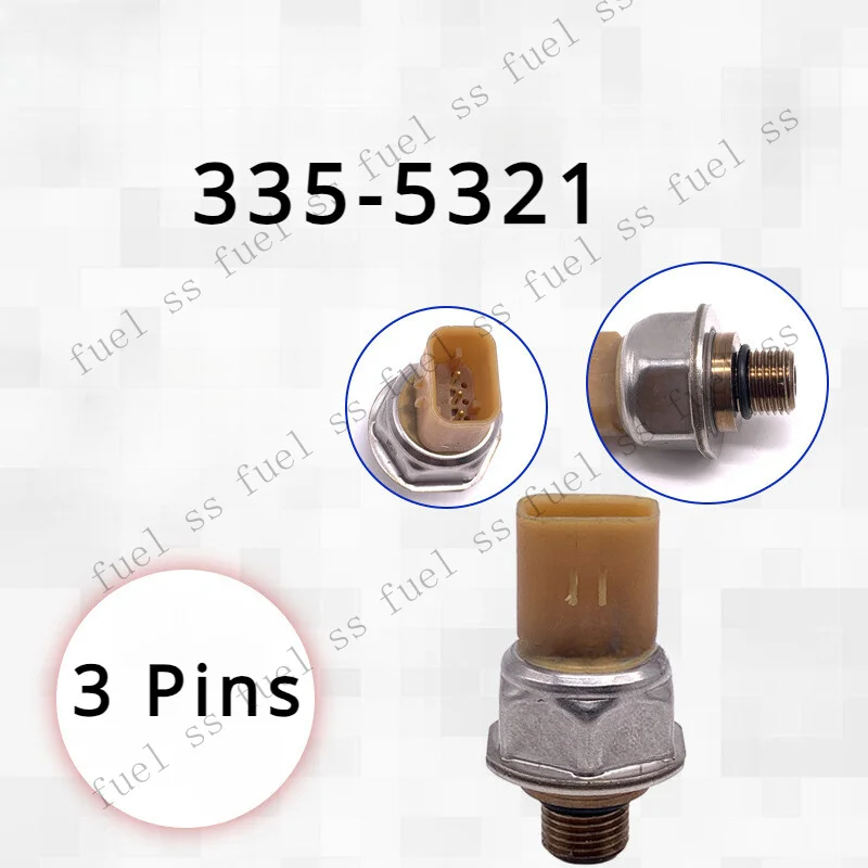 S+ 1 Pc Engine Pressure Sensor 335-5321 For CAT 906 H2 Wheel Loader C3.3B CAT906H2*