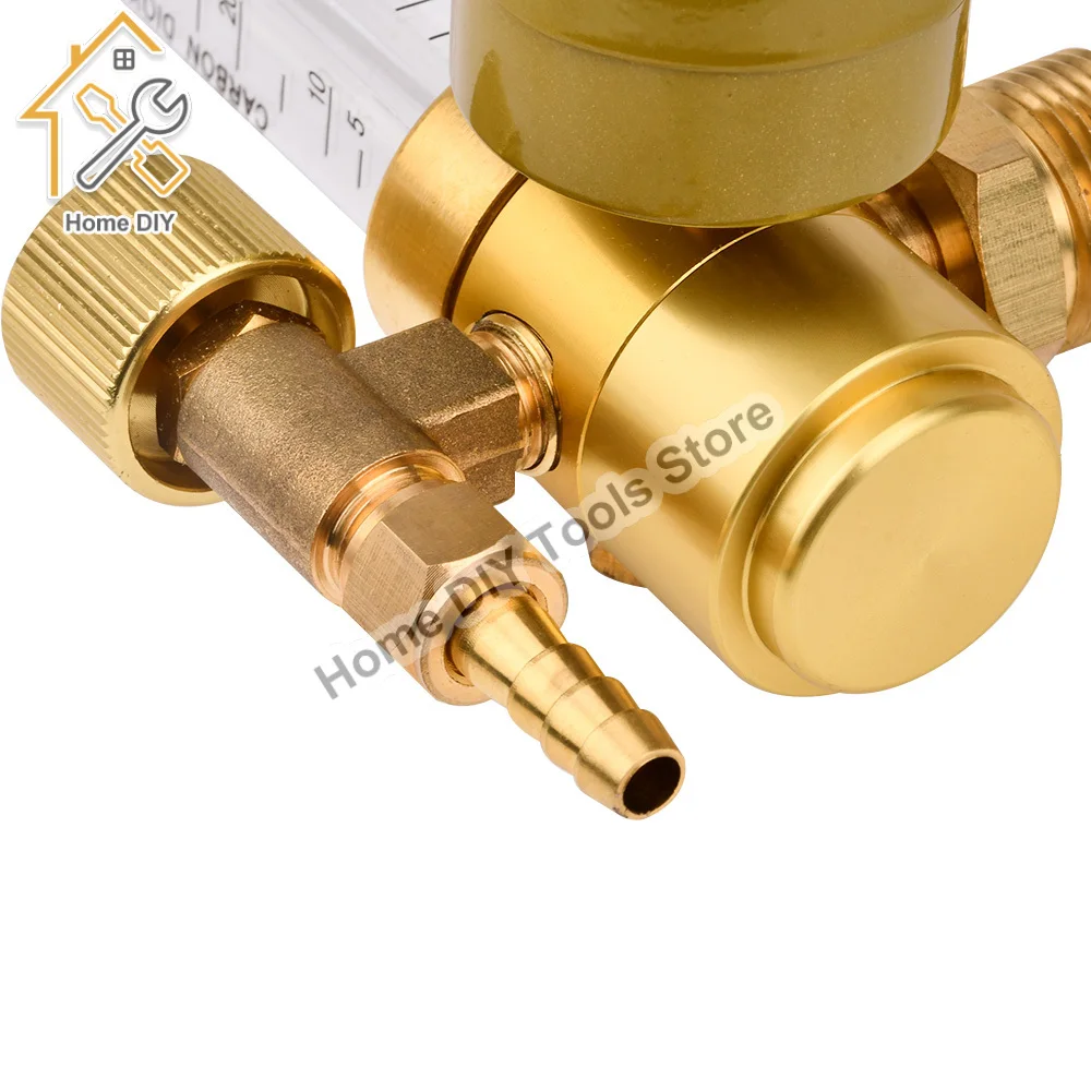 1-25 MPa Argon CO2 Mig Tig Flow Meter Gas Regulator Flowmeter Welding Weld Gauge Argon Regulator Pressure Reducer G5/8 Thread