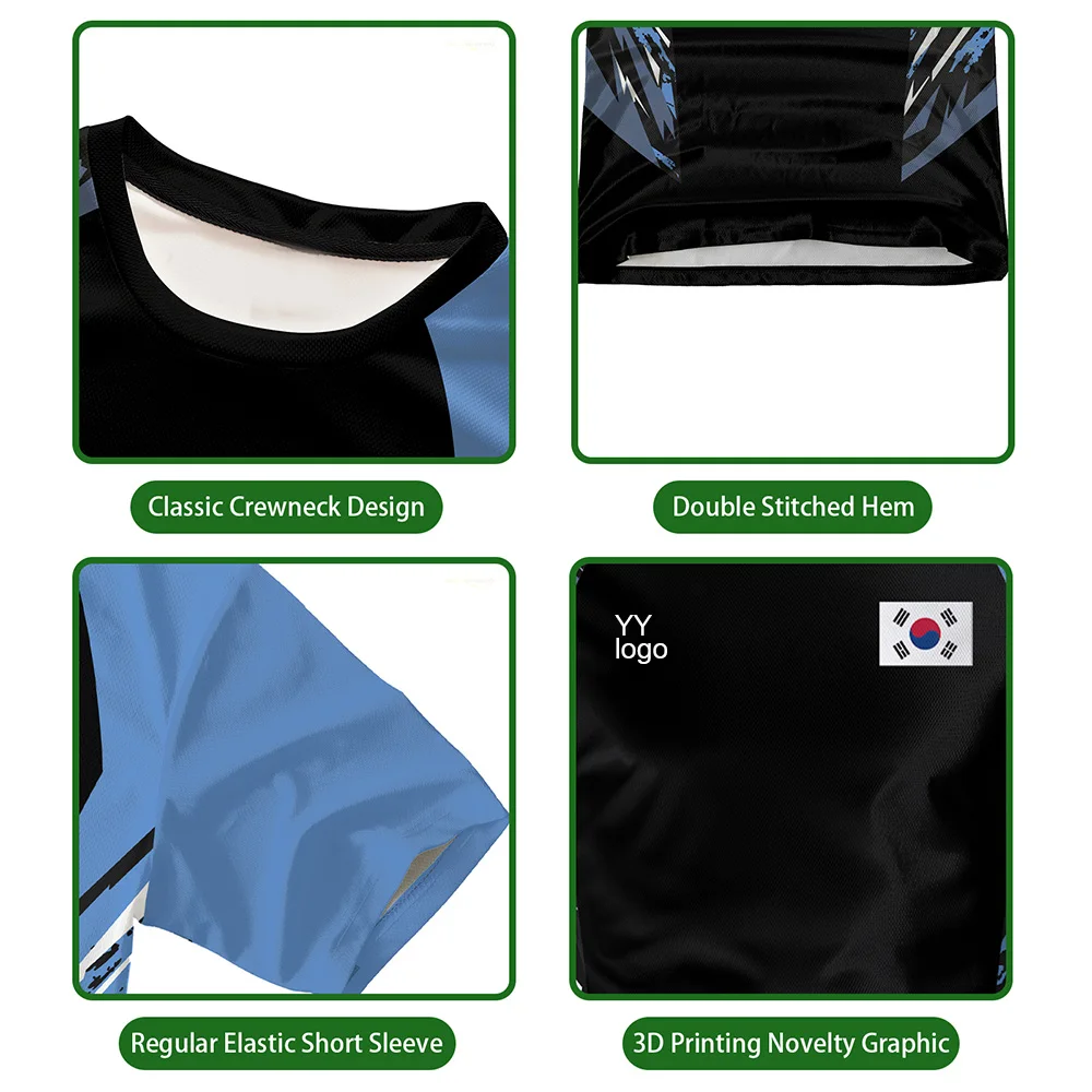 YY-ملابس تنس الريشة للرجال والنساء تي شيرت ، قميص تنس بادل رياضي سريع الجفاف ، زي منافسة فريق كوريا الجنوبية