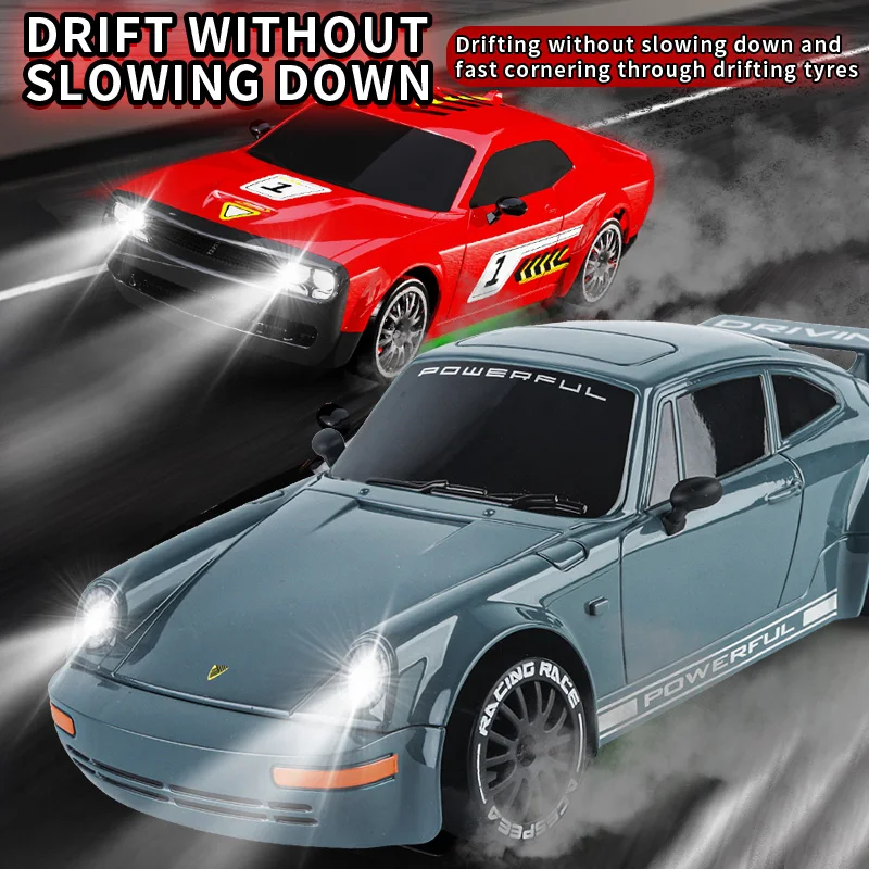1/20 Kf27 Drift Car Competitive Vehicle 2.4G 4Wd Drive Car with Light 2.4G Radio Remote Control Drifting Racing Toy for Boys Kid