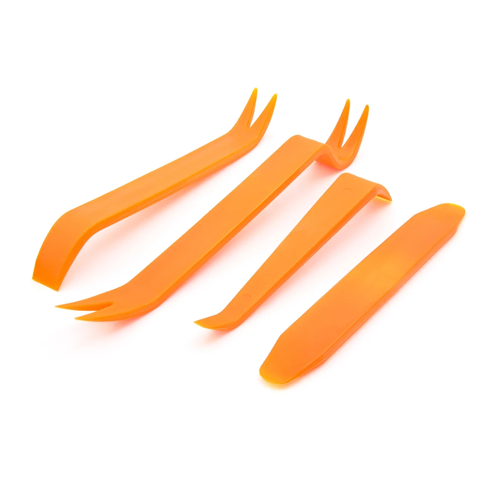 4Pcs Car Removal Tool Car Radio Door Clip Panel Trim Dash Auto Radio Removal Pry Tool Automobile Interior Disassemble Kit image 5