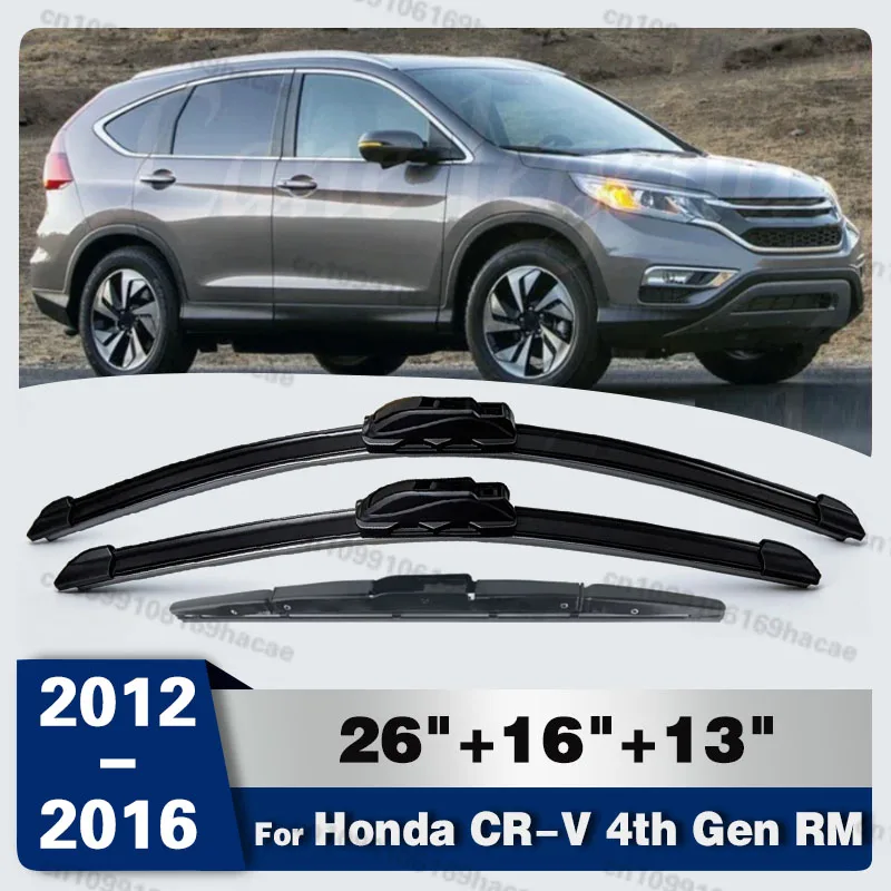 Для Honda CR-V CRV 4-го поколения RM 2012-2016: Комплект из 2-х щеток стеклоочистителя (передняя и задняя) 26