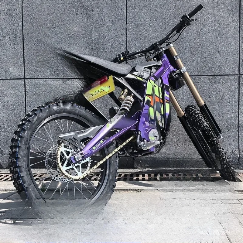 Motocicleta de montaña remota con batería de 60V 40Ah de potencia de motor de 8000 vatios