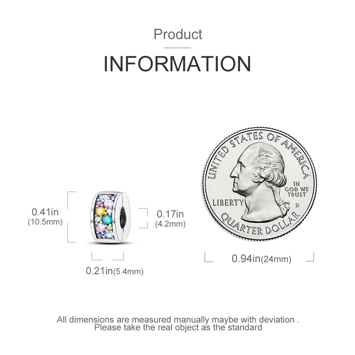 Charms passend für Originalperlen, 925er Sterlingsilber-Clip-Charms, Zirkon-Silikon-Abstandshalterperlen, passend für Armbänder, Damen-DIY-Geschenk – Detail 33
