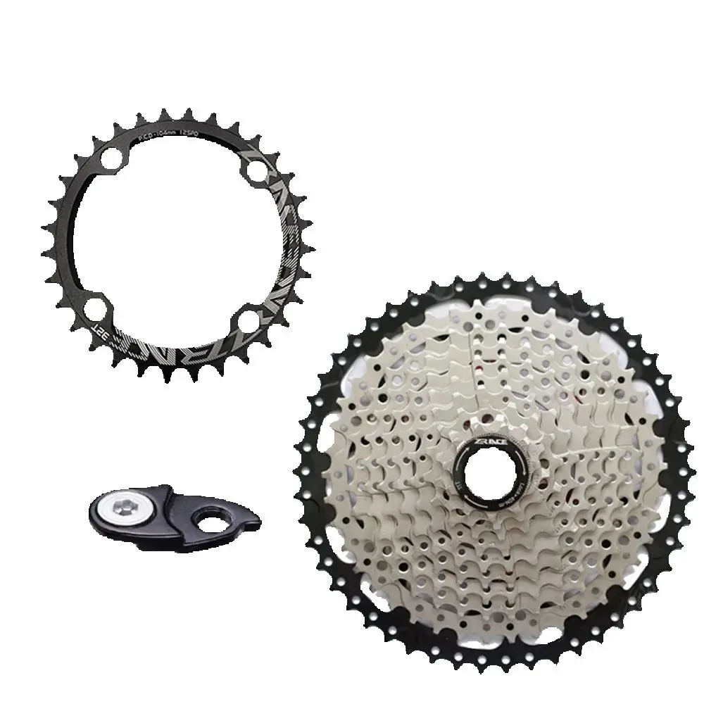 NEW ZRACE 9s Bicycle 104BCD Chainring 32T / 34T / 36T / 38T + Freewheel 42T , 9 speed Cassette kit for SHIMANO / DEORE / SLX