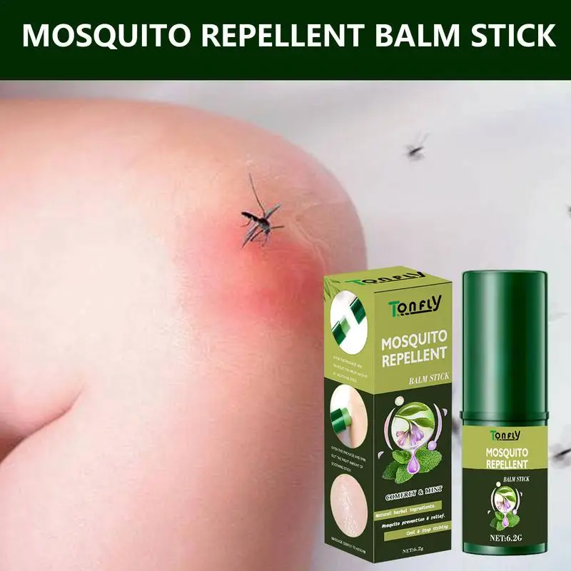 

Anti-Bite Stick Soothe Irritated Skin Balm Easy Carry Travel Itch Stick Nature's Relief Long Lasting Protection For Patio