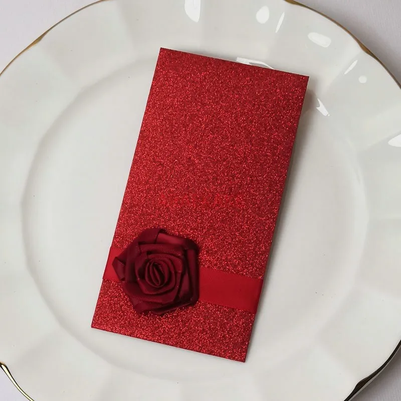 1PCS Happy birthday with creativity, personalized wedding red envelope, red packet with no words, shining single, universal