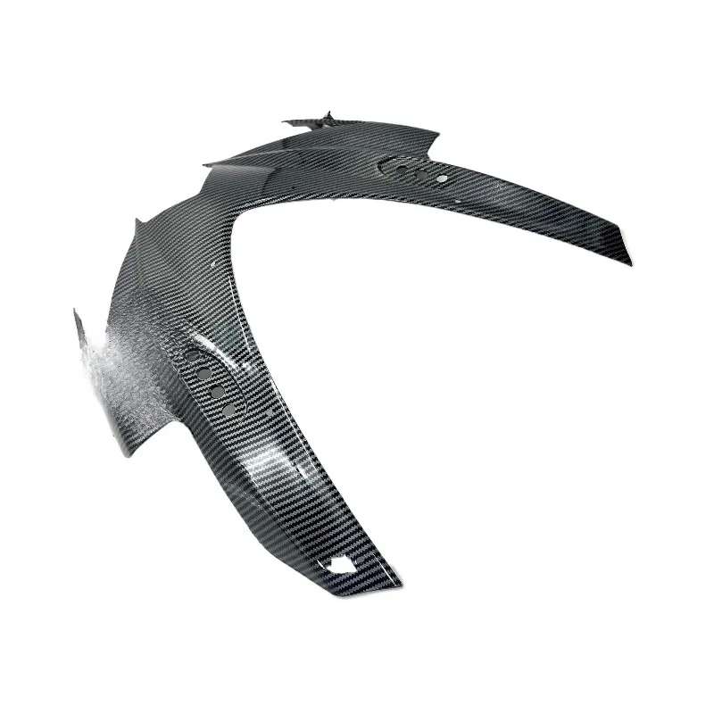 

Защитная накладка на переднюю фару с узором под карбон, передняя крышка фары, прочный декоративный аксессуар для тюнинга мотоцикла