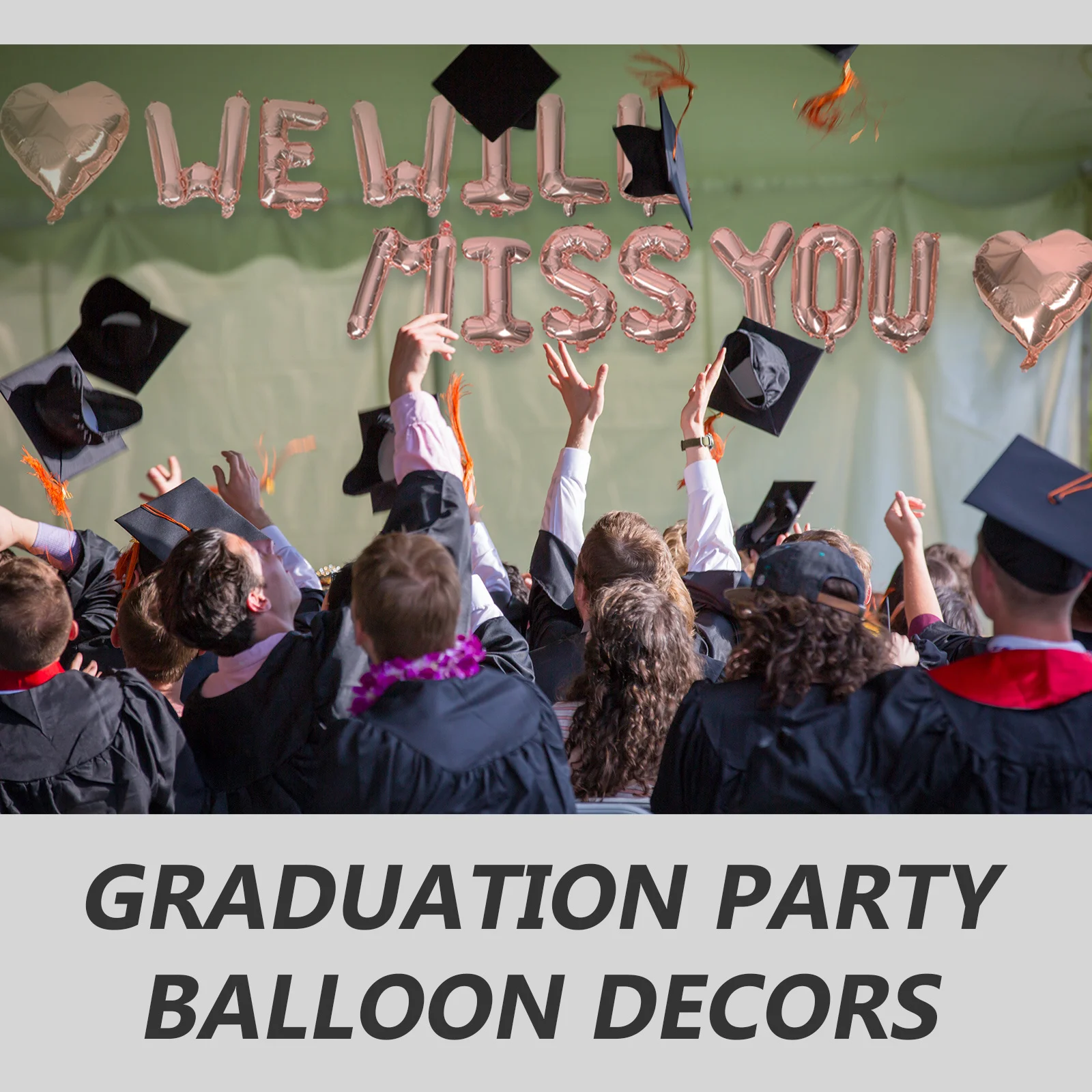 

1 Set Love Heart Balloon Kit We Will Alphabet Decor For Graduation Party Party Balloons Graduation Balloons Alphabet