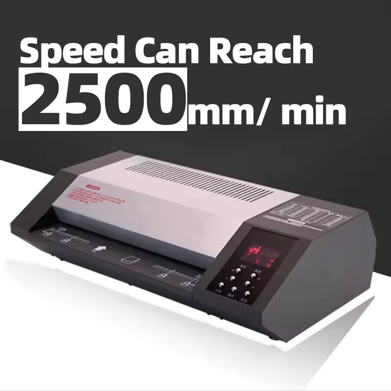 LM6-330 Desktop Office Small Pouch Plastic Sealing Machine A4 Paper Laminating Machine with Motor CE Certified 1000W