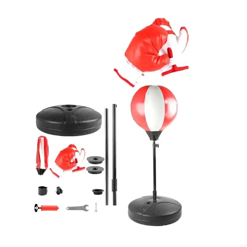

Spring Return Boxing Training Ball Set With Stable Base For Home Fitness Exercise 69HD