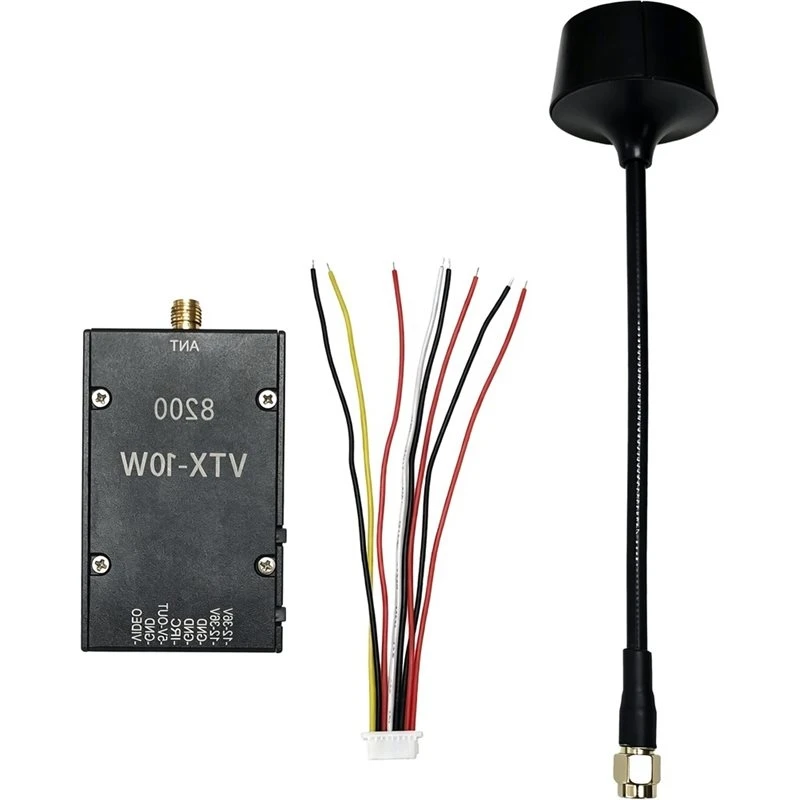 [Toy Promotion】 High Power Wireless Transmission FPV VTX 10W 7Ghz-8.2Ghz Video Transmitter For Drone Racing And FPV Gaming