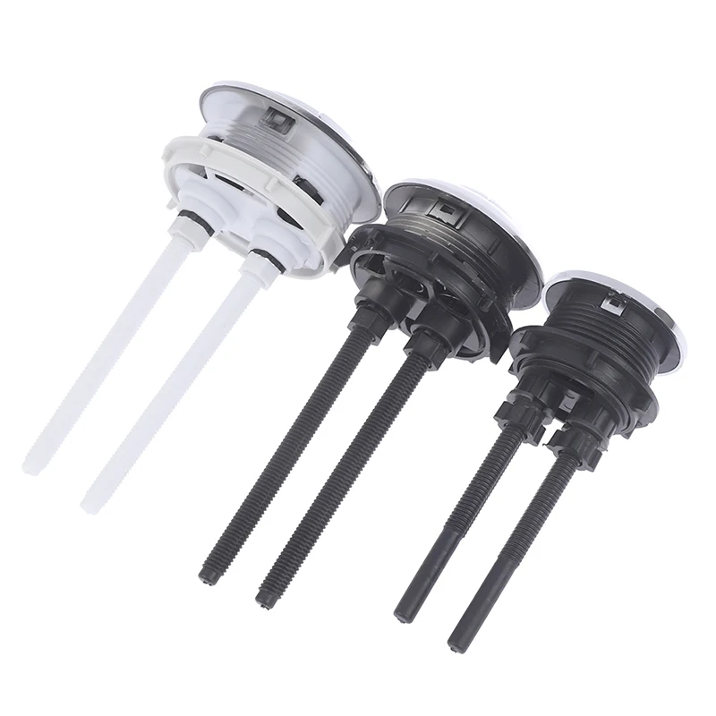 1pc Dual Flush Toilet Tank Button Round Shape Toilet Push Dual Flush Buttons