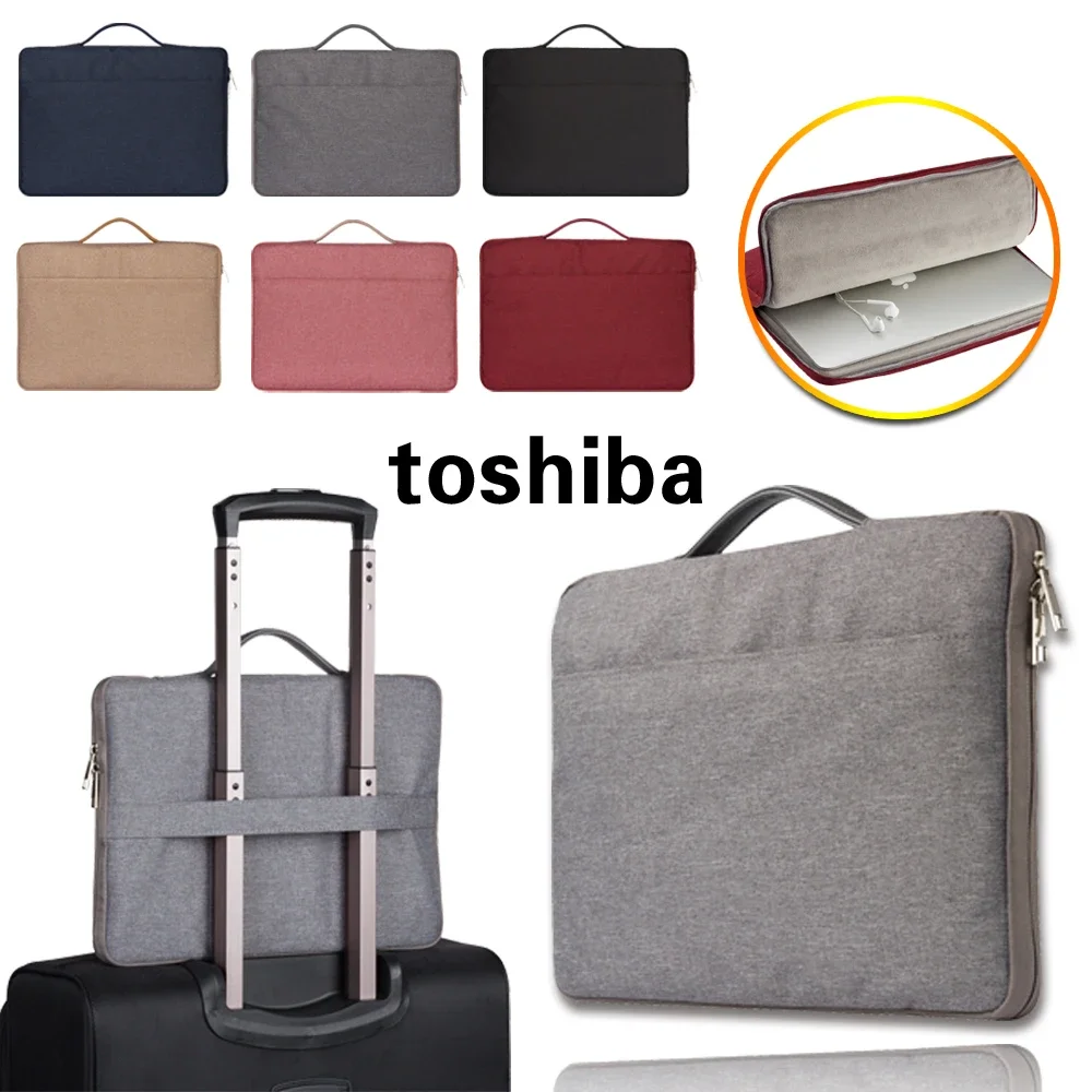 Laptop Bag Nylon Zipper Handbag Computer Bags for Toshiba ENCORE/Portege A30/X20W/X30T/Satellite Waterproof Unisex Notebook Bag