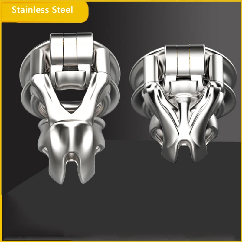 

Sex Shop New 316 Stainless Steel Male Chastity Device Cobra Cock Mamba Cage Penis Ring Adult Sex Toys St/Sm/Na/Nu Five Size