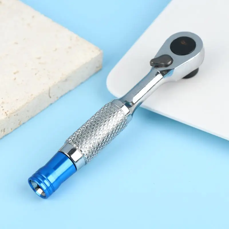 

1/4-дюймовый мини-ключ с трещоткой, магнитный двусторонний ключ с трещоткой, инструменты для ремонта, антикоррозионный двунаправленный ключ с 72 зубьями