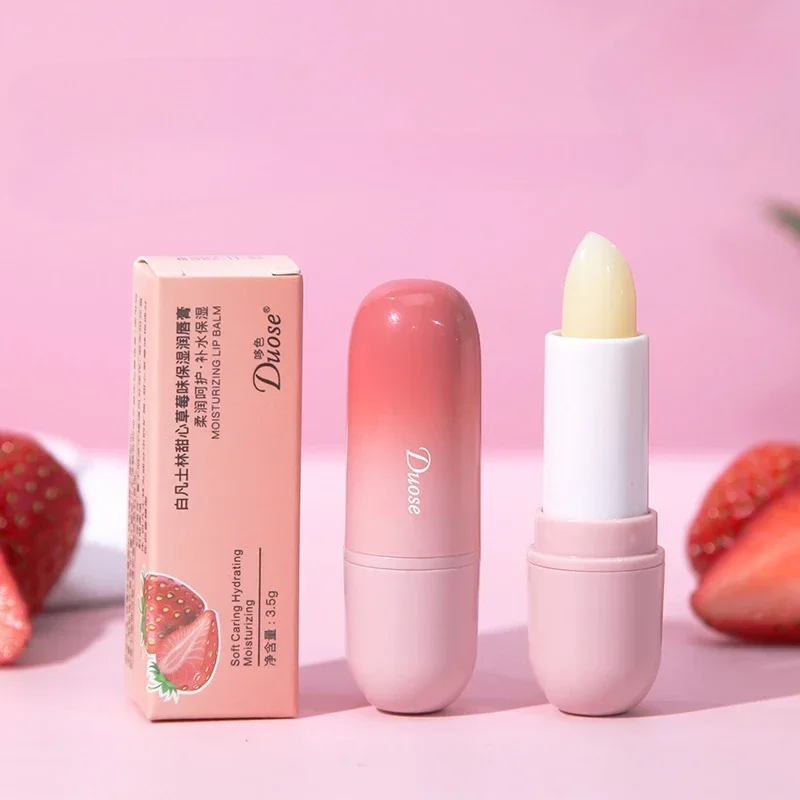 3 Colors Jelly Blush Stick Lip Balm Eyeshadow Fruit Lip Oil Transparent Fullness Lips Soft Tube Makeup Applicator Beauty Care