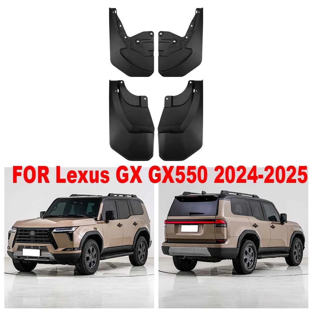 

FOR 2024-2025 Lexus GX GX550 New Splash Guards Mud Flaps Fender Black 4pcs