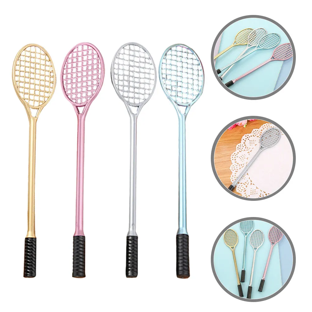 

24Pcs Badminton Racket Design Gel Pen Colorful Cute Tennis Racket Pen for Students Teachers Office Creative Stationery