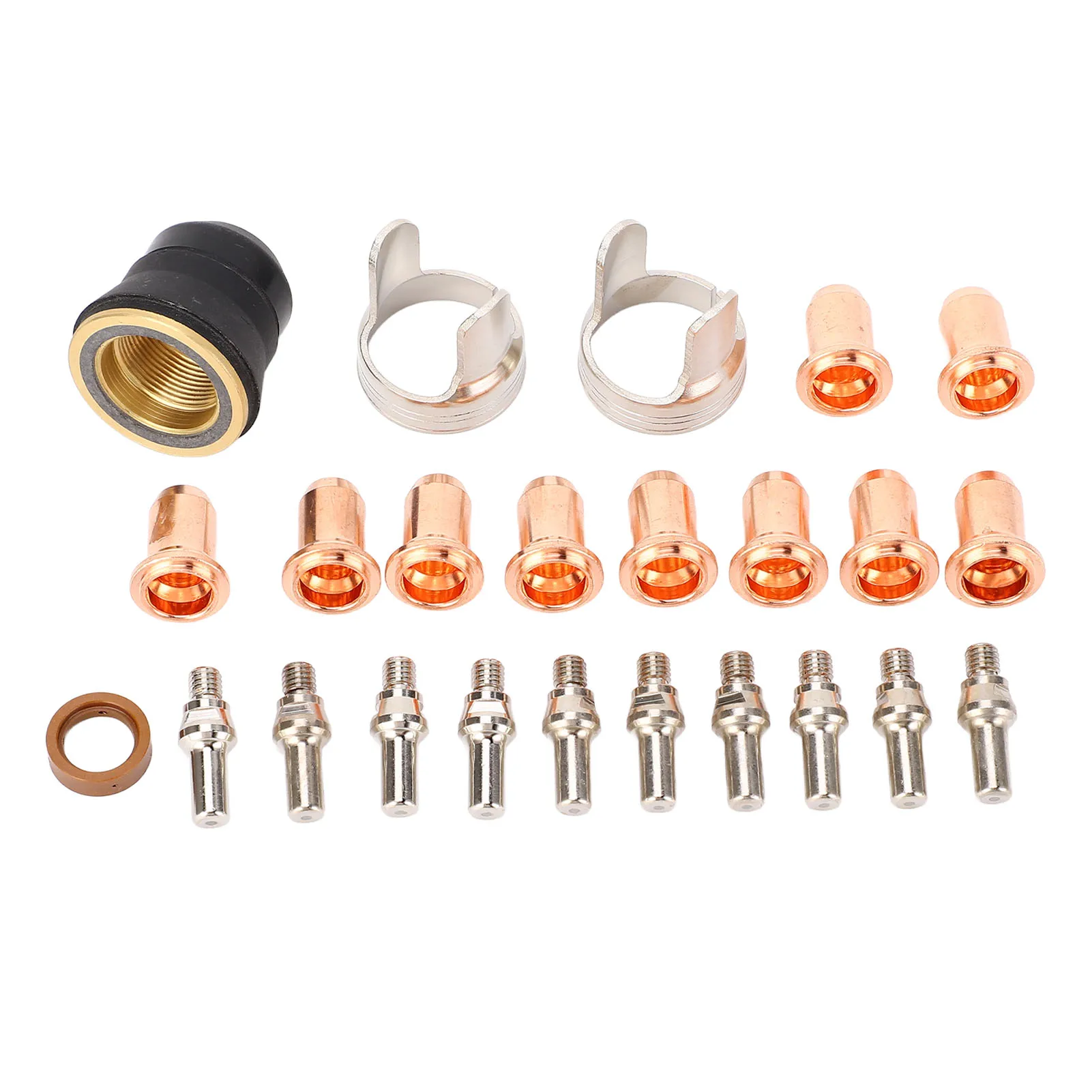 

Plasma Cutter Nozzle Plasma Cutter Tip Electrode Nozzle Bracket Cover Set for YESWELDER CUT 55DS Pro CUT 65DS